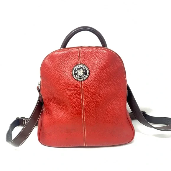 Dooney & Bourke all weather leather vintage red backpack Dooney and Bourke Cherry Red All Weather Leather Bag  main image 4